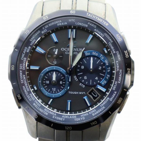 カシオ CASIO ジャンク品 OCEANUS オシアナス 腕時計 ウォッチ ソーラー クロノグラフ...