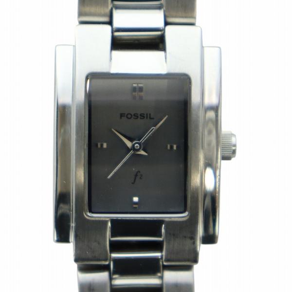 フォッシル FOSSIL F2 腕時計 ウォッチ クォーツ ロゴ スクエア シルバー色 ES-918...