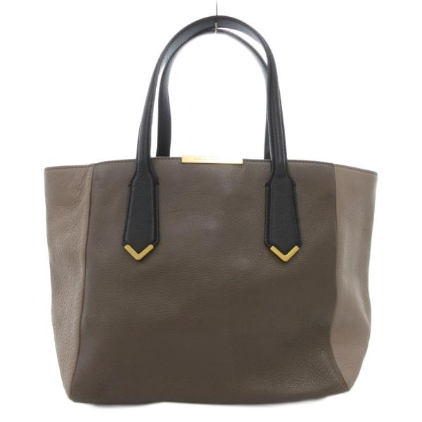 マークバイマークジェイコブス MARC by MARC JACOBS トートバッグ ロゴ レザー 茶...