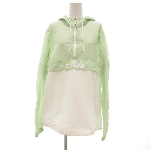 フィラ FILA アノラックパーカー ウィンドブレーカー ハーフジップ プルオーバー L ペールグリ...