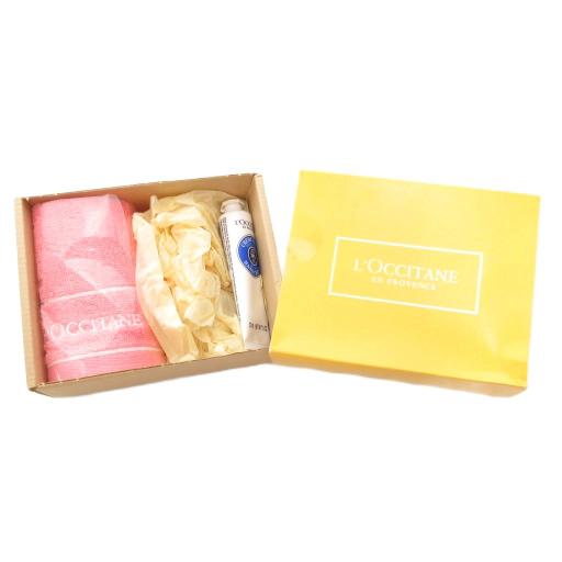 未使用品 ロクシタン L'OCCITANE タオル ハンドクリーム セット ピンク /AE その他