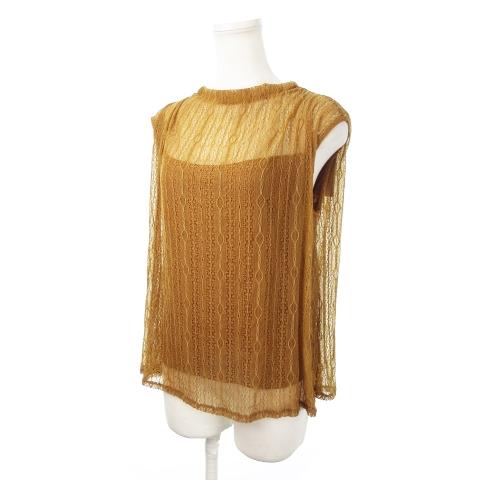 未使用品 アズールバイマウジー AZUL by moussy ノースリーブブラウス ハイネック プル...