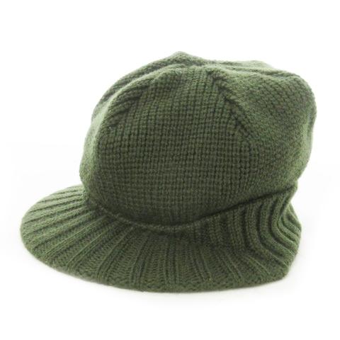 ラコステ LACOSTE 帽子 ニットキャップ ワンポイント ロゴ フリーサイズ 緑 カーキ /AO...