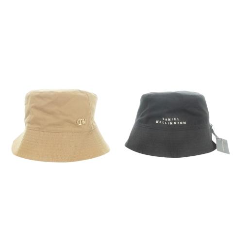 未使用品 ダニエルウェリントン バケットハット リバーシブル コットン ロゴプレート ロゴ刺繍 ワン...