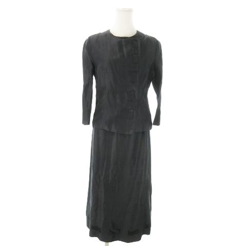 シビラ SYBILLA スーツ セットアップ 3点セット ノーカラージャケット ブラウス スカート ...