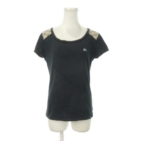 バーバリーブルーレーベル BURBERRY BLUE LABEL Tシャツ 半袖 38 黒 ブラック...
