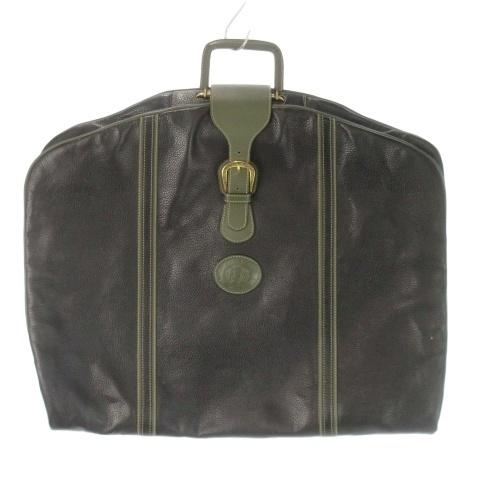 ア・テストーニ a.testoni ガーメントバッグ スーツバッグ レザー 本革 黒 ブラック /C...