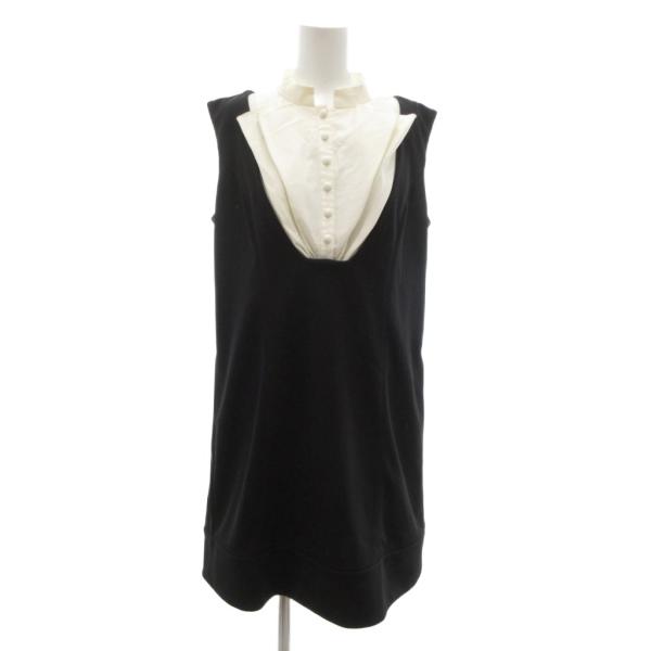 フォクシーニューヨーク FOXEY NEW YORK 26483 ワンピース ノースリーブ ブザム付...
