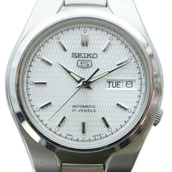 セイコー SEIKO ジャンク品 ファイブ 5 腕時計 ウォッチ 自動巻き カレンダー付き デイト ...