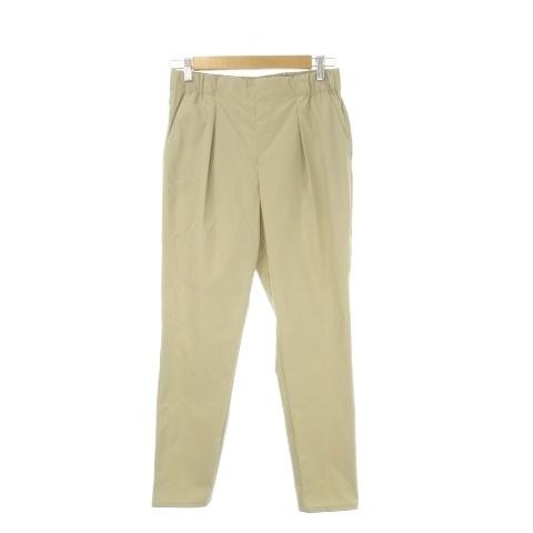 ダンスキン DANSKIN テーパードパンツ ダンス ヨガ L ベージュ 無地 タック入り フルレン...