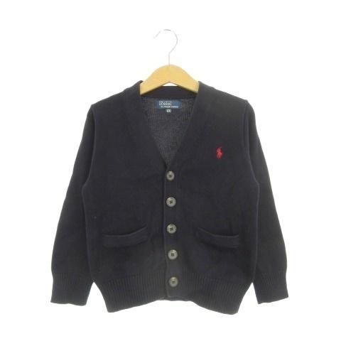 ポロ バイ ラルフローレン ニットカーディガン 子ども服（男の子用） 120 紺 ネイビー Vネック...