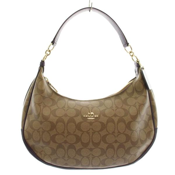 コーチ COACH トートバッグ ショルダー 2WAY PVC レザー シグネチャー 総柄 ロゴ ゴ...