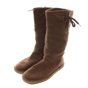 アグ オーストラリア UGG australia Lo Pro Drawstring ロングブーツ ドローストリング US7 24cm 茶色 ブラウン 5850 /XZ ■GY50