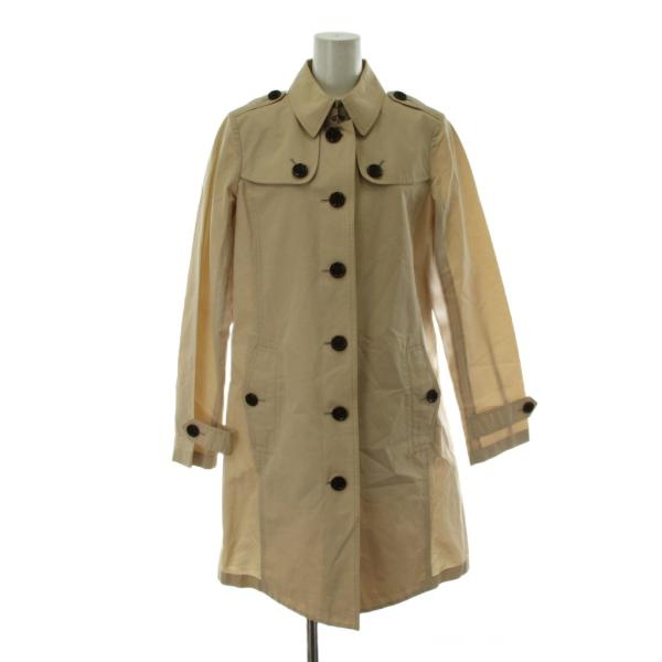 バーバリー ロンドン BURBERRY LONDON トレンチコート 40 ベージュ 長袖 エポレッ...
