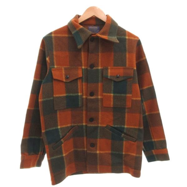 ペンドルトン PENDLETON シャツジャケット ネルシャツ 長袖 ウール USA製 S マルチカ...