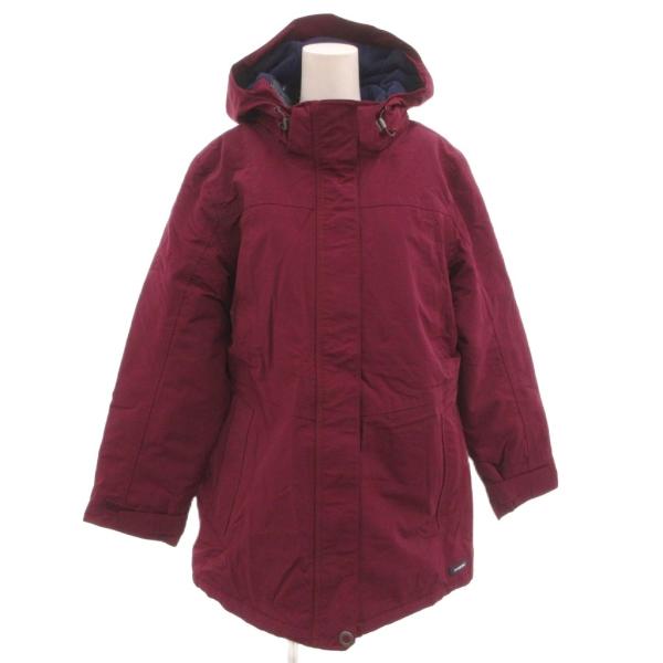 未使用品 ランズエンド LANDS' END タグ付き フーデットコート 中綿 紫 パープル /FF...