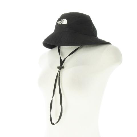 ザノースフェイス THE NORTH FACE ハット アウトドアウエア M 黒 ブラック ロゴプリ...