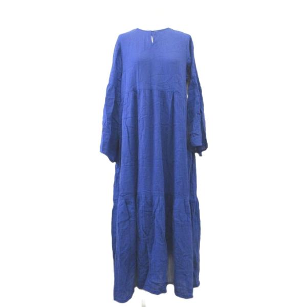 ボントン BONTON ワンピース ロング 長袖 12 青 /RY ■GY99 キッズ