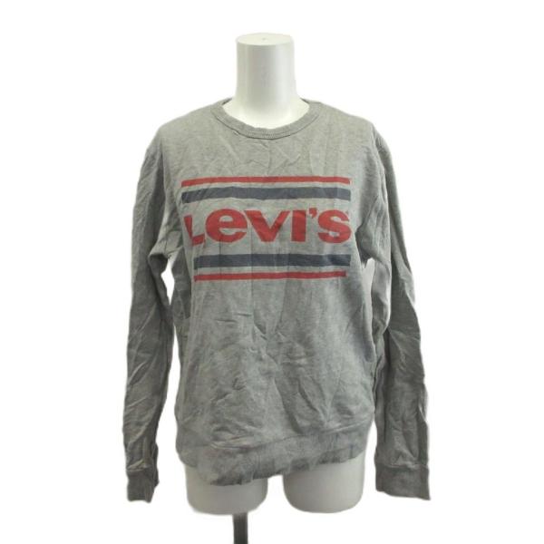 リーバイス Levi's トレーナー 160 グレー 長袖 ロゴプリント /NP ■GY99 キッズ