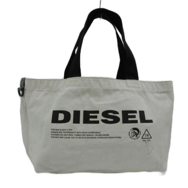 ディーゼル DIESEL トートバッグ ハンド リバーシブル キャンバス 迷彩柄 カモフラ ロゴ プ...
