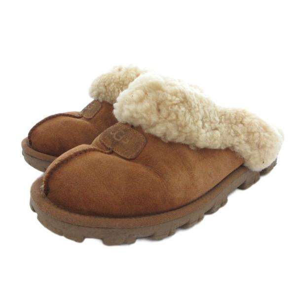 アグ UGG サンダル シューズ ムートン ボア 23 茶 ブラウン /FF ■GY50 レディース