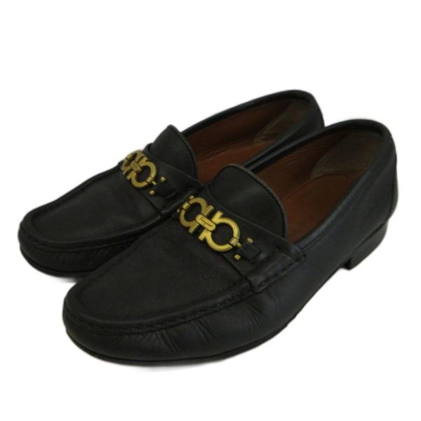 サルヴァトーレフェラガモ Salvatore Ferragamo ビットローファー スリッポン レザ...