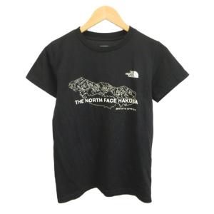 ザノースフェイス THE NORTH FACE Tシャツ S 黒 ブラック クルーネック 半袖 ロゴプリント /NP ■GY99 メンズ