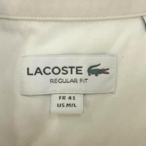 ラコステ LACOSTE シャツ M/L 白 ...の詳細画像2