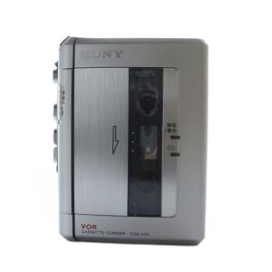 ソニー SONY ジャンク品 カセット テープレコーダー 本体 ロゴ オーディオ シルバー色 TCM-450 ■GY11 /MQ ▲H その他