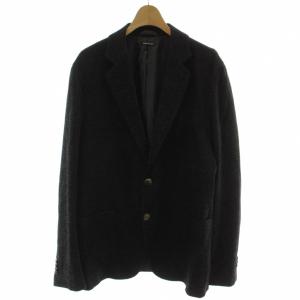 ジョルジオアルマーニ GIORGIO ARMANI UPTON テーラードジャケット ウール混 ITA52 黒 長袖 /GG24 ■GY50 メンズ