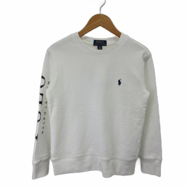 ポロ ラルフローレン POLO RALPH LAUREN 長袖トレーナー スウェット 140 白 ホ...