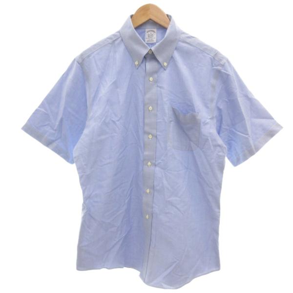 ブルックスブラザーズ BROOKS BROTHERS 美品 シャツ 半袖 16 ボタンダウンカラー ...