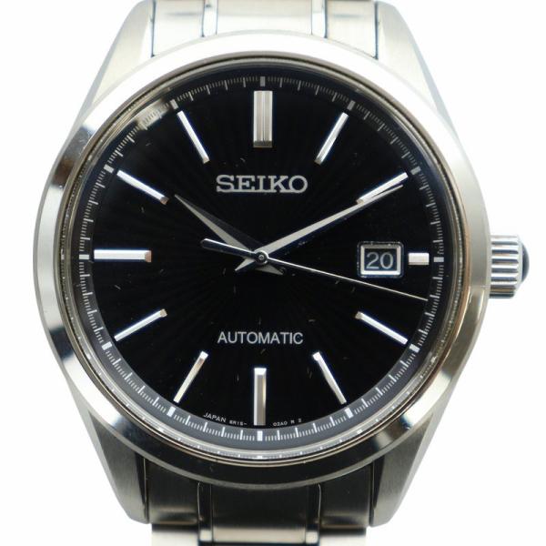 セイコー SEIKO ブライツ 腕時計 ウォッチ 自動巻き 黒文字盤 ロゴ デイト カレンダー付き ...