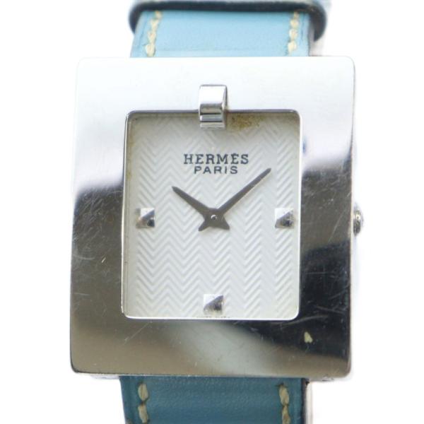 エルメス HERMES ジャンク品 腕時計 ウォッチ BE1 1.210 クォーツ スクエア ロゴ ...