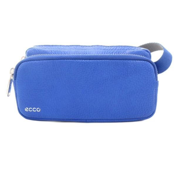エコー ecco 美品 ボディバッグ レザー 青 ブルー /AE レディース