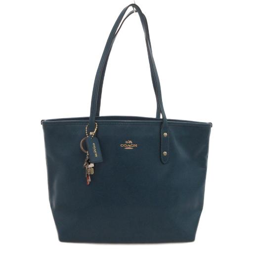 コーチ COACH トートバッグ 手提げ チャーム ロゴ ブルー 青 F36875 /FF レディー...