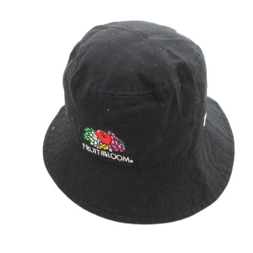 ニューエラ NEW ERA FRUIT of the LOOM バケットハット M L 黒 ブラック...