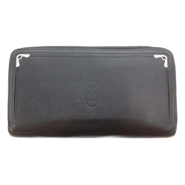 カルティエ Cartier マストドゥカルティエ インターナショナル ウォレット 長財布 ラウンドジ...