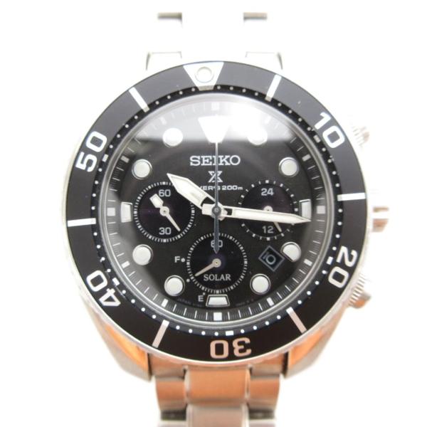 セイコー SEIKO プロスペックス ダイバースキューバ 腕時計 ソーラー クロノグラフ ステンレス...