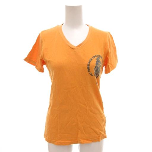 ヒステリックグラマー HYSTERIC GLAMOUR Tシャツ カットソー Vネック 半袖 F オ...