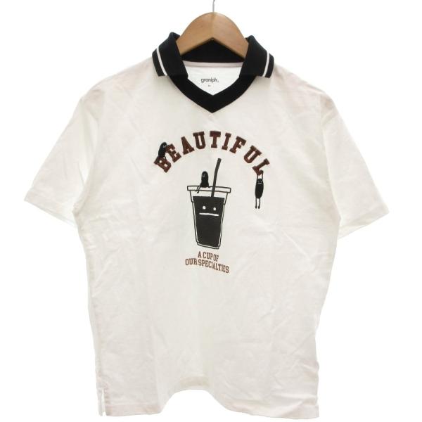 グラニフ graniph ビューティフルシャドーコーヒー ゲームポロシャツ SS 半袖 スッキパー ...