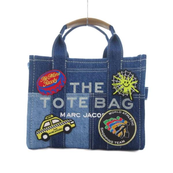 マークジェイコブス MARC JACOBS 美品 2WAY ハンドバッグ トート ショルダー デニム...