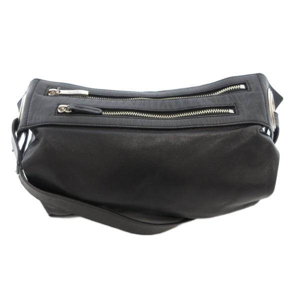 kawa-kawa hatome ハトメ レザー ボディバッグ ショルダー ブラック /UO レディ...