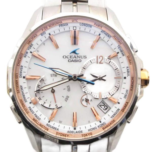 カシオ CASIO オシアナス OCEANUS マンタ 腕時計 ウォッチ 電波ソーラー マルチバンド...