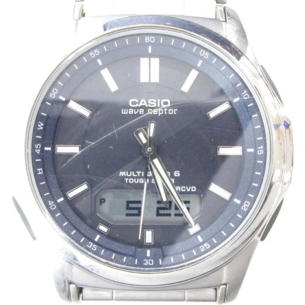 カシオ CASIO ウェーブセプター 腕時計 WVA-M630 アナログウォッチ 電波ソーラー シル...