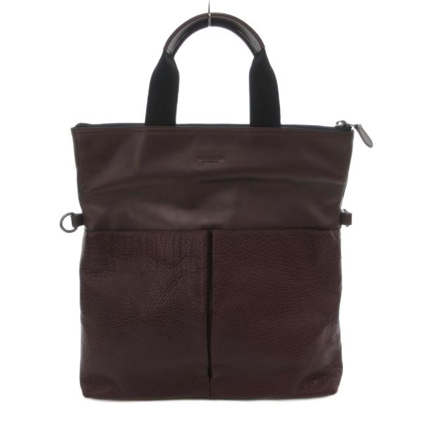 コーチ COACH ベースボールステッチ フォルドオーバー トート ショルダーバッグ 2WAY レザ...