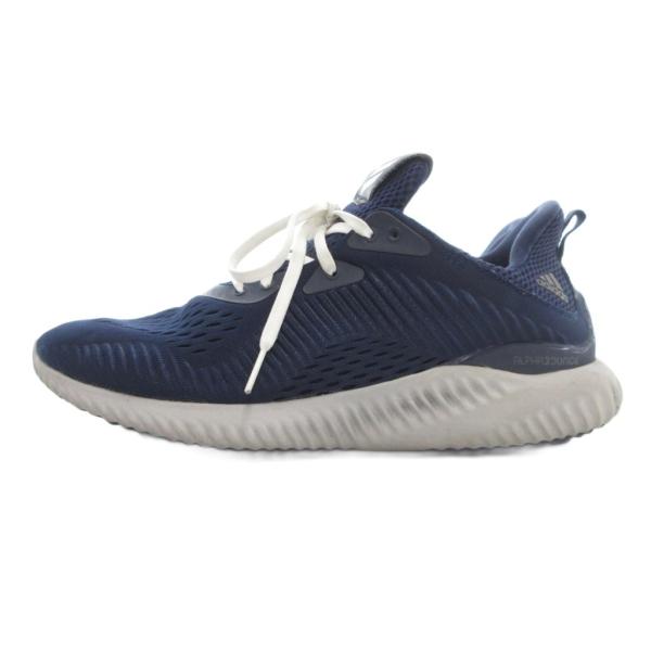 アディダス adidas Alpha bounce ランニングシューズ 25.5cm スニーカー 紺...