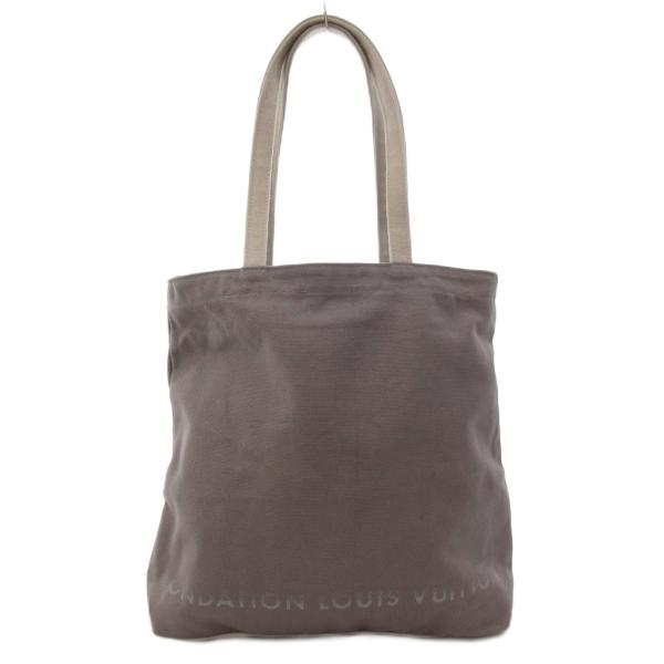 ルイヴィトン LOUIS VUITTON フォンダシオン 美術館限定 トートバッグ 手提げ ロゴプリ...