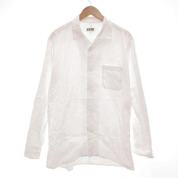 サイト s'yte Yohji Yamamoto ヨウジヤマモト オープンカラーシャツ 長袖 サイド...