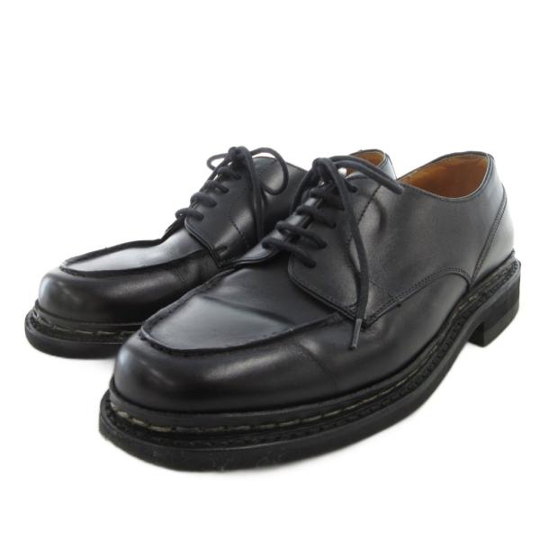 バーウィック Berwick ドレスシューズ ビジネス レースアップ Uチップ レザー 4 黒 ブラ...